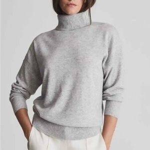 REISS Cashmere/Wool Blend Turtleneck Sweater
